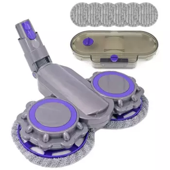 Акция! Сменная насадка для швабры для Dyson V12 Digital Slim, V10 Slim беспроводной пылесос, насадка для швабры + резервуар для воды + 6 салфеток