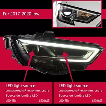 AKD автомобильный Стайлинг фара для Audi A3 светодиодные фары проектор линзы 2013-2020 A3 OEM фары сигнал DRL автомобильные аксессуары