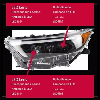 AKD автомобильный Стайлинг фары для Toyota RAV4 2019-2021 Новые светодиодные фары Rav4 Projecto Lens DRL автомобильные аксессуары