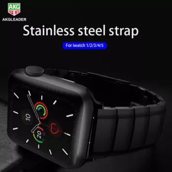 AKGLEADER Металлический Стальной ремешок для часов Apple Watch 7 6 5 4 3 2 1 iwatch 41 мм 45 мм 42 мм 44 мм ремешок для часов из нержавеющей стали
