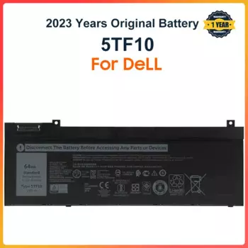 Аккумулятор 5TF10 для ноутбука Dell Precision 7730 7740 7530 7540 P34E P74F P34E001 P34E002 P74F001 P74F002 7,6 V 64WH