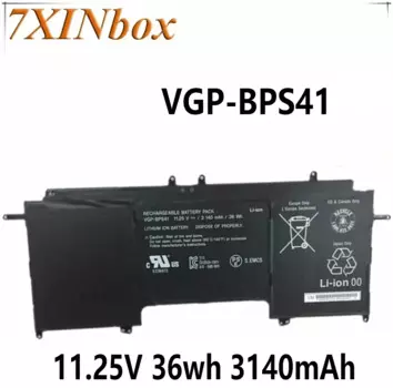 Аккумулятор 7XINbox, 11,25 в, 36 Вт ч, 3140 мА ч, VGP-BPS41 мАч, для ноутбука Sony Vaio Flip 13 SVF13N SVF13N13CXB SVF13N18SCB SVF13N17SCB SVF13NA1PT