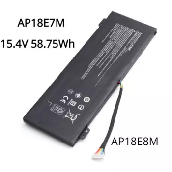 Аккумулятор AP18E7M для ноутбука Acer Nitro 5, 15,4 в, Втч