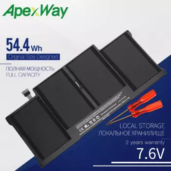 Аккумулятор ApexWay A1405 для ноутбука, 7,6 В, 2013 Вт/ч, для Apple Macbook Air, 13 дюймов, A1466 аккумулятор A1496, 2014, 2015, Yea