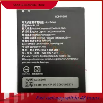 Аккумулятор BL243 на 2900 мАч для lenovo K3 Note K50-T5 A7000 A5500 A5600 A7600, Высококачественная сменная батарея для сотового телефона
