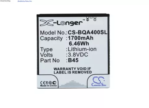 Аккумулятор Cameron Sino 1700 мАч B45, BT-1500-252 для BQ Aquaris 4, для Malata i10