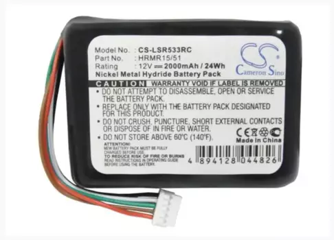 Аккумулятор Cameron Sino 2000mAh для LOGITECH Squeezebox Radio 533-000050 HRMR15/51 NT210AAHCB10YMXZ с пультом дистанционного управления