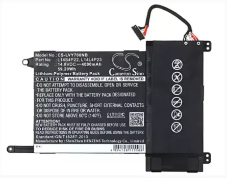 Аккумулятор Cameron Sino 4000 мАч для LENOVO Eraser Y700 Touch IdeaPad Y700 Touch Y700-15acz L14L4P23 L14M4P23 L14S4P22
