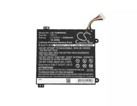 Аккумулятор cameron sino 5200 мА · ч для планшета TOSHIBA Satellite Click Mini L9W-B 8,9 дюйма T8T-2