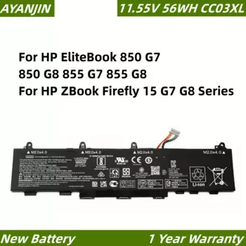 Аккумулятор CC03XL 11,55 в 56 Втч для ноутбука HP EliteBook 850 G7 850 G8 855 G7 855 G8 для HP ZBook Firefly 15 G7 G8 Series