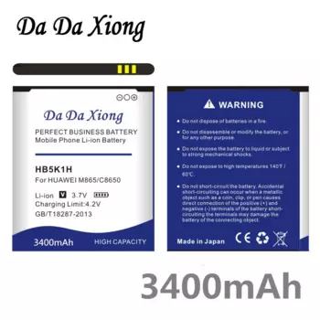 Аккумулятор DaDaXiong 3400 мАч HB5K1H для Huawei Ascend Ll 2 M865 Sonic U8650 C8650 U8850
