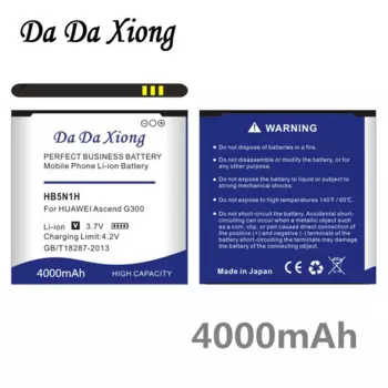Аккумулятор DaDaXiong 4000 мАч HB5N1H для Huawei Ascend G300 G305T U8818 U8815 C8812 U8825D C8825D T8828 M660 Y320 G330D