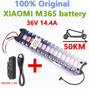 Аккумулятор для электроскутера Xiaomi M365, 36 В, 14,4 Ач, зарядное устройство, 40 км
