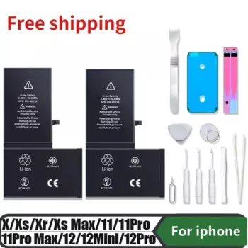 Аккумулятор для Apple IPhone X XR XS XS MAX 11 12 13 PRO MAX Mini Сменный аккумулятор высокого качества для телефона