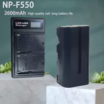 Аккумулятор для камеры NP-F550 + зарядное устройство USB для ЖК-дисплея 2600 мАч 7,2 В для Sony NP-F330 NP-F530 NP-F570 NP-F730 NP-F750 CCD-TRV81 CCD-RV100