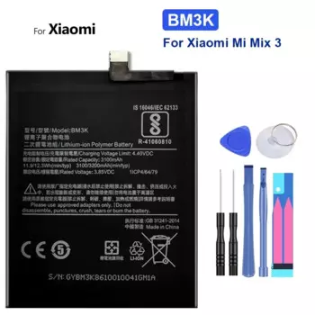 Аккумулятор для мобильного телефона BM3K емкостью 3200 мАч для Xiaomi Mi Mix 3 Mix3 Bateria + бесплатный инструмент