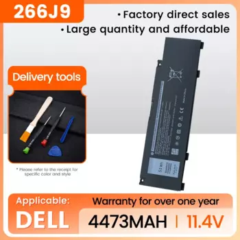 Аккумулятор для ноутбука 266j9, для dell g3 15 3590 3500 g5 15 5500 5505 inspiron 14 5490 266j9 m4gwp pn1vn, 11,4 v 51wh
