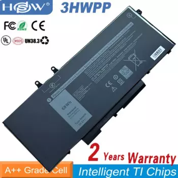 Аккумулятор для ноутбука 3hwpp 15,2 V/68Wh для 5501 5401 3541 5410 5411 5511 серии P80F003 P98G003