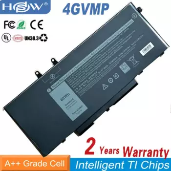 Аккумулятор для ноутбука 4GVMP для Dell Latitude 5400 5500 5410 5510 E5400 E5500 Inspiron 7590 7591 7791 2-в-1 Precision 3540 3550 Series