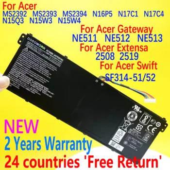 Аккумулятор для ноутбука Acer MS2392 MS2393 MS2394 N16P5 N17C1 N17C4 N15Q3 N15W4 Extensa 2508 2519 For Packard Bell EasyNote TF71-BM TG71-BM TG81-BA TG83-BA Aspire One Z3-700