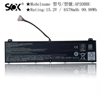 Аккумулятор для ноутбука AP20BHU, совместимый с Acer Predator Triton 500 SE PT516-51S PT516-51S-70TP PT516-51S-71Q2