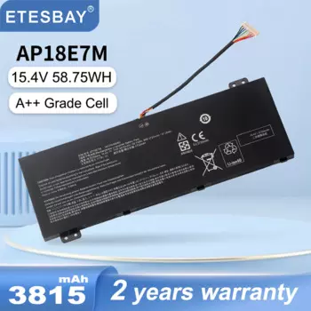 Аккумулятор для ноутбука ETESBAY AP18E7M, 300 Вт-ч
