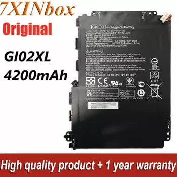 Аккумулятор для ноутбука Hp Pavilion X2 12-B000NG B000NI B000NK B003NF B182NZ Series 7XINbox GI02XL G102XL 4200 мАч 33,36 Вт/ч