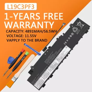 Аккумулятор для ноутбука L19M3PF3 L19C3PF3 для Lenovo IdeaPad 5-14ALC05 5-14ITL05 5-14ARE05 5B10W86936 11,1 В 4060 Вт/ч мАч