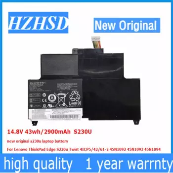 Аккумулятор для ноутбука Lenovo ThinkPad Edge S230U Twist 4ICP5/14,8-2 45N1092 45N1093, 2900 в, 42/61 Вт/ч