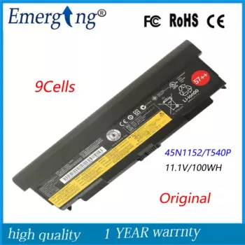 Аккумулятор для ноутбука Lenovo ThinkPad L440 L540 T440p T540p W540 45N1148 45N1149 45N1152, 9 ячеек, 11,1 В