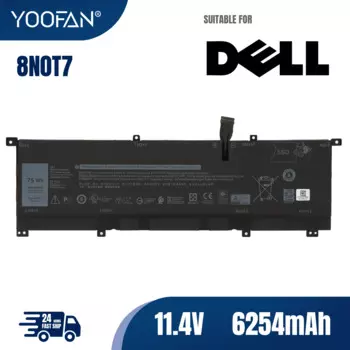 Аккумулятор для ноутбука YOOFAN 8N0T7 для Dell XPS 15 9575 2-в-1 Precision 5530 2-в-1, Мобильная рабочая станция 15-9575-D2801TS D1805TS D2