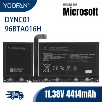 Аккумулятор для ноутбука YOOFAN 96BTA016H DYNC01, 11,38 в, 4414 мАч, 1982 Вт/ч, для планшета Microsoft Surface Pro 8 1983 Series 96BTA015H