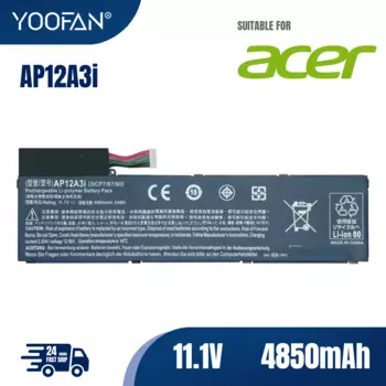 Аккумулятор для ноутбука YOOFAN Ap12a3i для Acer Aspire timelm3 Series, Ультратонкий задний фонарь. 00303,002 Bt.00304.011