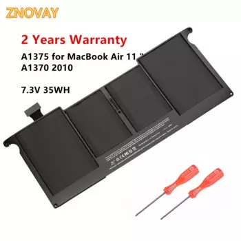 Аккумулятор для ноутбука ZNOVAY A1375, 7,3 В, 35 Втч, для Apple MacBook Air 11 дюймов, A1370, MC506, MC505, MC506LL/A, MC505LL/A 202-6920-A, 2010 год