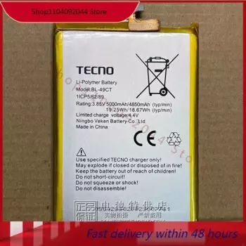 Аккумулятор для телефона TECNO WX3 Pro, внешняя батарея 5000 мАч, панель телефона