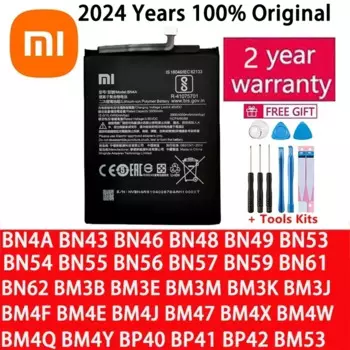 Аккумулятор для Xiaomi Mi Redmi Note,Pocophone F1,F2,K20,F3,X3,K30,4,4X,K40,5,6,7,7A,8,8T,9,9A,9S,9T, 10, 10X, 10S, 10T, 11 Pro Lite