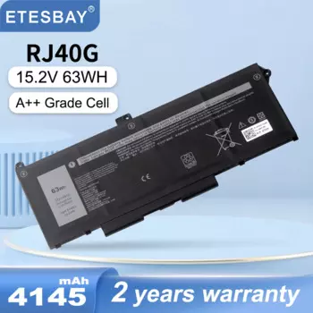 Аккумулятор ETESBAY RJ40G WY9DX 075X16 15,2 в для ноутбука Dell Latitude 5520 5420 Precision 3560 P104F P137G 01K2CF 0WK3F1 005R42