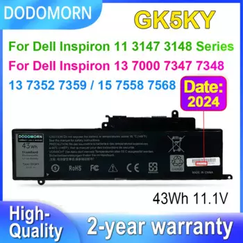 Аккумулятор GK5KY для Dell Inspiron 13 7000 7347 7348 7352 7353 7359,11 3147 3148 3152,15 7558 7568 Аккумуляторы для ноутбуков 11,1 В 43 Втч