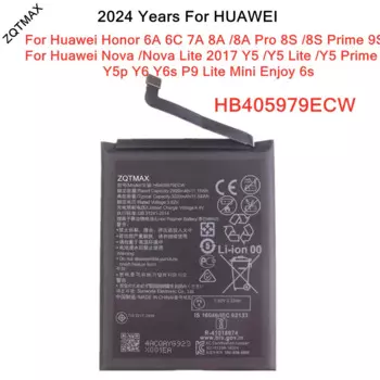 Аккумулятор HB405979ECW для Huawei Enjoy 6s Nova Lite 2018 P9 Lite Mini Y6 Y6s Y5p Y5 Lite Prime Honor 6A 7A 6C 9S 8A Pro 8S Prime