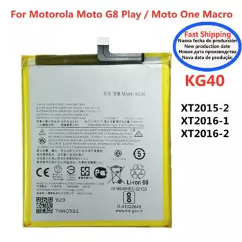 Аккумулятор KG40 емкостью 4000 мАч для Motorola Moto G8 Play One Macro Dual SIM XT2015-2, XT2016-1 XT2016-2, аккумуляторы для телефона