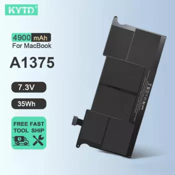Аккумулятор KYTD A1375 для ноутбука Apple MacBook Air, 11 дюймов, A1370, 2010 дюйма, MC506, MC505, MC506LL/A, MC505LL/A, 202-6920-A, 7,3 В, 35 Вт/ч