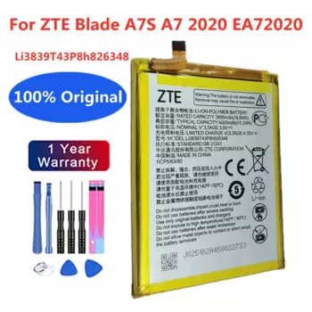 Аккумулятор Li3839T43P8h826348 для телефона ZTE Blade A7S A7 2020 EA72020, аккумулятор 4000 мАч