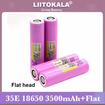 Аккумулятор Liitokala INR18650-35E, для мобильных телефонов, 3,7 в, 3500 мАч, макс. ток 13 а