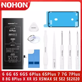 Аккумулятор NOHON для Apple iPhone SE 6 S X 7 8 Plus XR XS MAX 6 SE2, сменная литий-полимерная стандартная батарея высокого качества