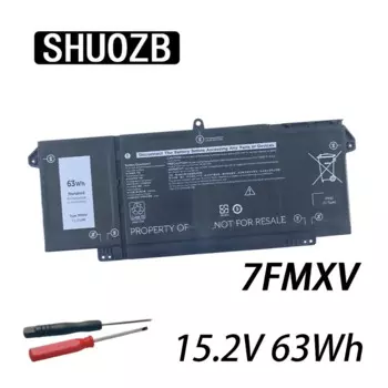 Аккумулятор SHUOZB 9JM71 7FMXV для ноутбука Dell Latitude 5320 7320 7420 7520 HDGJ8 MHR4G TN2GY 4M1JN 1PP63 11,4 V 42WH 15,2 V 63Wh