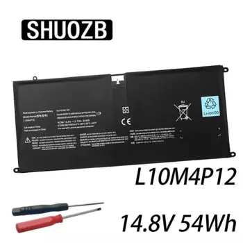 Аккумулятор SHUOZB L10M4P12 для ноутбука Lenovo IdeaPad Yoga 13 U300 U300s Series 4ICP5/56/120 14,8 в 54Wh 3700 мАч, бесплатные инструменты