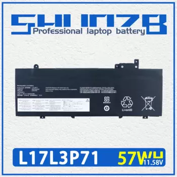 Аккумулятор SHUOZB L17L3P71 для ноутбука Lenovo ThinkPad T480S Series 01AV478 01AV479 01AV480 L17M3P71 L17S3P71 SB10K97620 SB10K97621