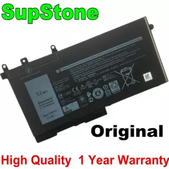 Аккумулятор SupStone 51WH 93FTF для ноутбука Dell Latitude 5280 5480 5580 5290 5490 5590 4YFVG GD1JP 3VC9Y FPT1C