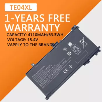 Аккумулятор TE04XL для ноутбука HP OMEN 15-AX200 15- AX218TX 15-AX210TX 15-AX235NF 15-AX202N 15-BC200 HSTNN-DB7T 905277-855