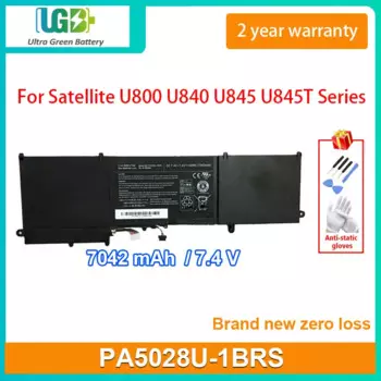 Аккумулятор UGB для ноутбука Toshiba Satellite U800 U840 U845 U845T, 7042 мАч, 7,4 В